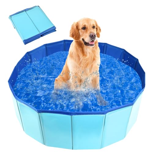 MAIROX Hunde Pool, Hunde Planschbecken, Faltbarer Pool für Hund und Katze,...
