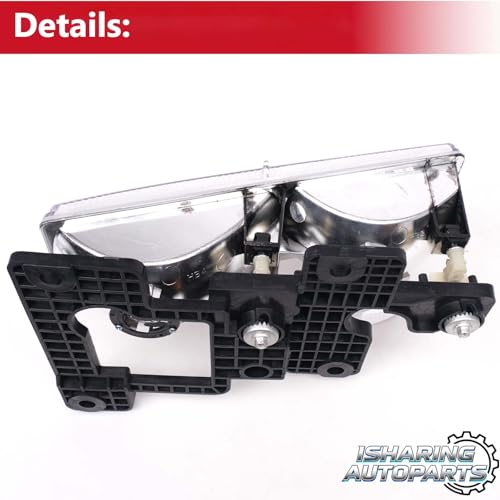 ISHARINGAUTOPARTS Headlight Assembly with Bumper Lights Compatible with 1994-1999 Chevy GMC C/K 1500 2500 3500 Silverado Suburban Tahoe Yukon Headlamp by ISHARINGAUTOPARTS - Image 8