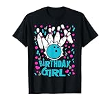 Cute Bowling Party Birthday Girl Kids Pins Bowler Gift T-Shirt Small