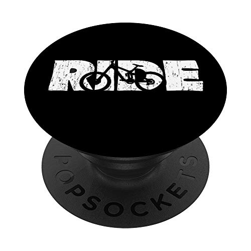 Ride Your Mountain Bike MTB PopSockets PopGrip: Ausziehbarer Sockel und Griff für Handys/Tablets mit Tauschbarem Top