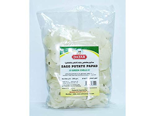 Datar Sago Potato Papad, Green Chilli
