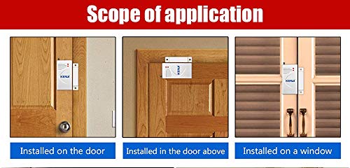 433MHz Wireless Door/Window Magnetic Sensor for GSM Home Security Alarm Systems - Thumbnail 3