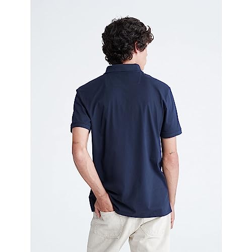 Calvin Klein Men's Smooth Cotton Monogram Logo Polo Shirt2