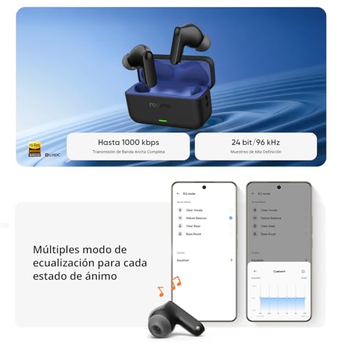 Écouteurs Realme Buds T500 Pro – Intra-auriculaires, Réduction Active du Bruit, Bluetooth 6.1 - vue 6