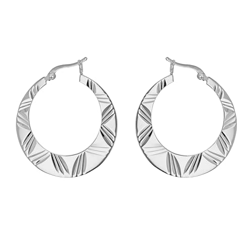 Créoles Femme en Argent Sterling 925 de Haute Qualité pour un Style Élégant et Intemporel