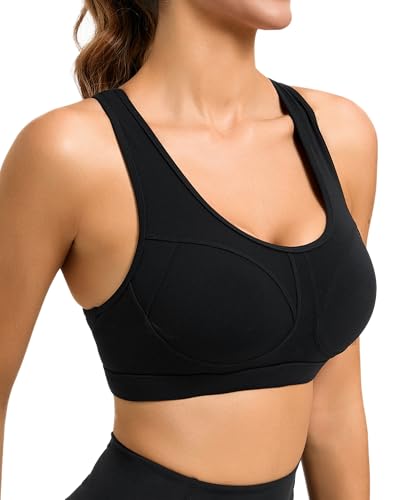 RUNNING GIRL Sports Bras for Women High Support Moulded Cup High Impact Sports Bras Racerback Workout Running Yoga Bra3
