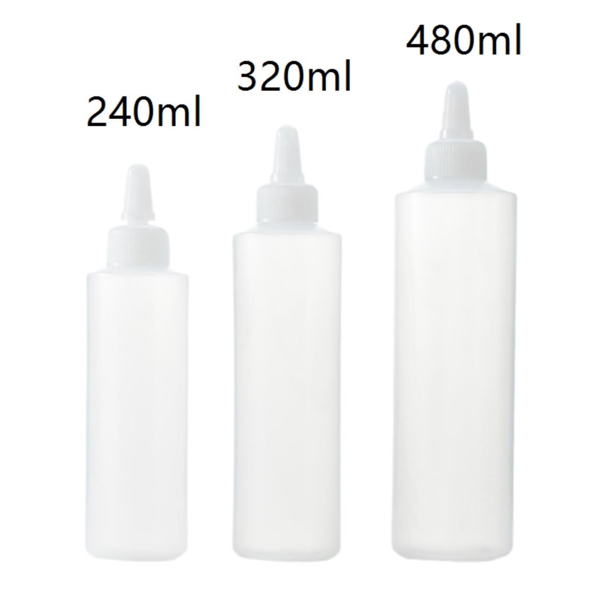 Botella De Apretar Botella De Salsa 5 Piezas De Botella Exprimible con Sabor con Tapa, Botella Exprimidora De Salsa De Cocina Contenedor De Condimentos(480ml)