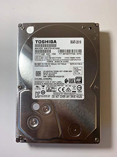 Toshiba 2TB HDD 7.2K RPM 3.5