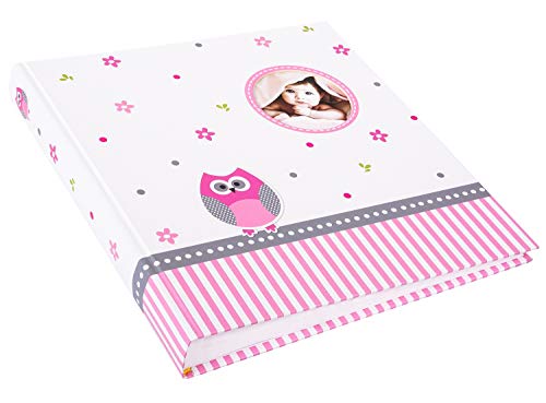 goldbuch 15328 Babyalbum mit Fensterausschnitt, Babyworld Eule, 30 x 31 cm, Baby Fotoalbum mit 60 weiße Blankoseiten & 4… – Bild 3
