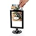 Lawei 10 Pack Double Sided Standing Picture Frames, 4x6 Inch Plastic Pedestal Photo Frame Bulk, Two Sided Vertical Picture Holder with Inserts & Base, Black Display Frame for Wedding Table Number Menu