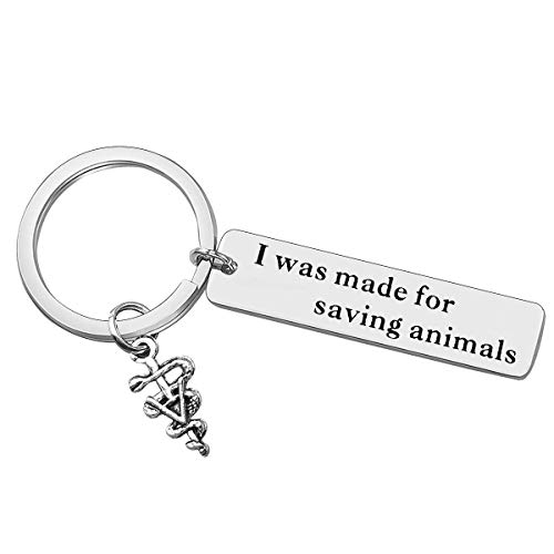 Appreciation Jewelry for Veterinarian Keychain Vet Tech Veterinary Medicine Jewelry Thank You Keychain Veterinary Medicine Future Veterinarian Nurse Vet Student Birthday Graduation Gift