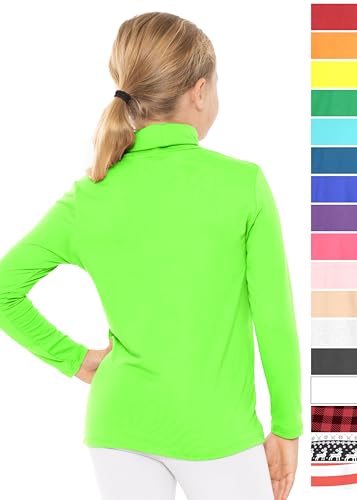 Image of STRETCH IS COMFORT Girl's Oh So Soft Long Sleeve Turtleneck | Youth Size 2-16