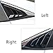 for Honda 10th Gen Civic 2016-2021 Rear Side Window Louver Decorate Cover Rear Air Vent Window Louvers Blinds Covers Auto Accessories (for 10th Gen Civic Sedan, Bright Black)