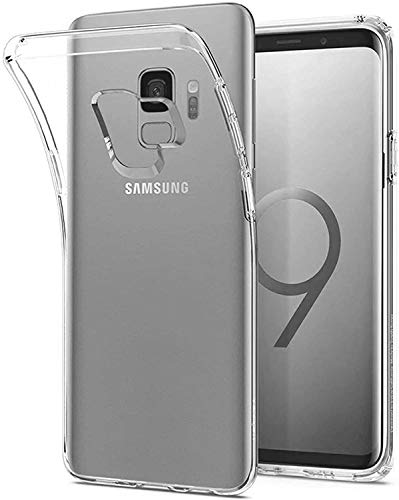 Captor Cover Trasparente per Samsung Galaxy S9, Custodia TPU in Silicone Flessibile Morbida e Sottile, Protezione Full Body con Bordo Rialzato per Schermo e Fotocamera