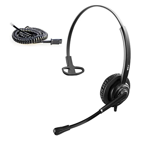 MKJ Cisco Headset for Office Phones Corded RJ9 Telephone Headset with Microphone Noise Cancelling for Cisco CP-7841 7861 7941G 7942G 7945G 7960G 7962G 7965G 7975G 8811 8845 8851 8861 8865 9951 9971