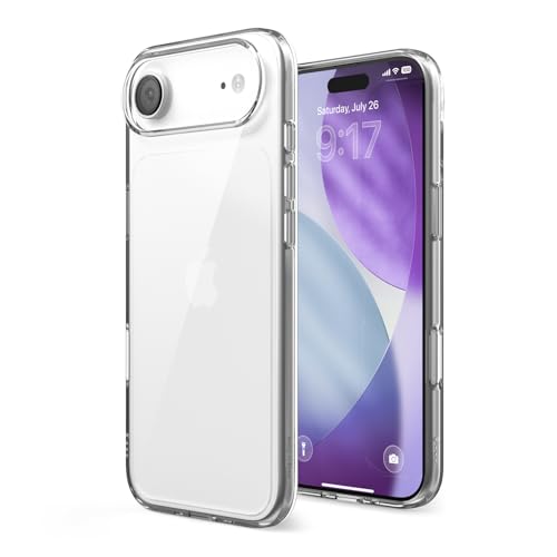 elago for iPhone Air Case Crystral Clear Case PC + TPU Hybrid Technology Ultra Slim Raised Camera Protection Durable Scratch-Resistant Shockproof Protective Cover 6.5 inch