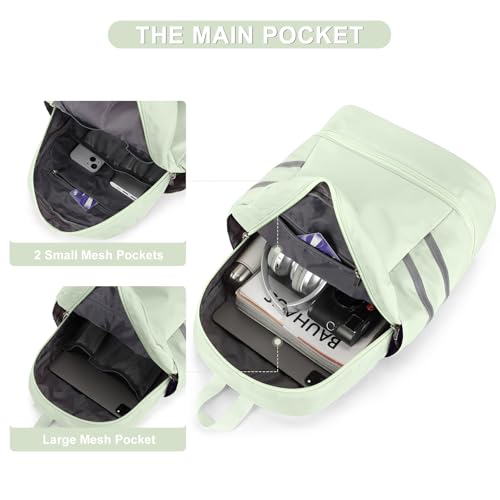 coofay Gym Backpack For Women Waterproof Backpack With Shoe Compartment Lightweight Travel Backpack Workout Sports Backpacks Large Gym Bag