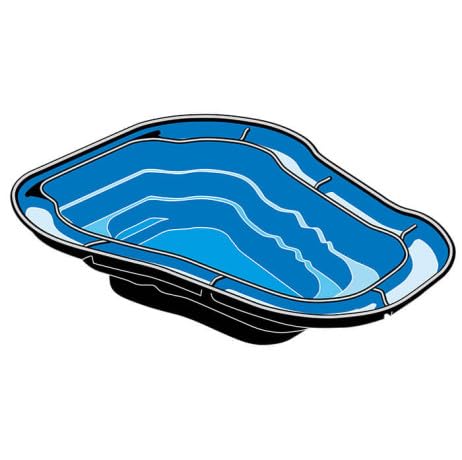 Ubbink Ocean I HDPE 1500 L Gartenteich 230x200cm