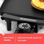 BLACK+DECKER Electric Griddle with Removable Temperature Probe, Indoor Grill, Pancake Griddle, Black, GD1810BC - Image 7