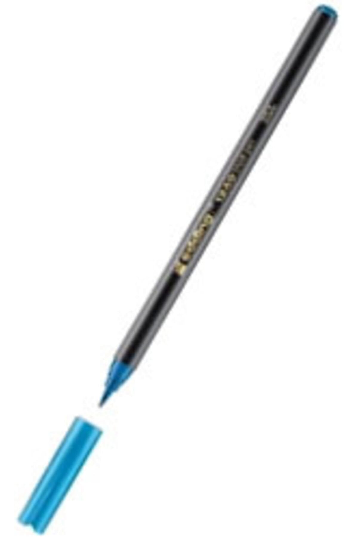 edding 1340 brush pen - azure blue - 1 pen - flexible brush tip - felt-tip pen for painting, writing and drawing - bullet journals, hand lettering, mandalas, calligraphy