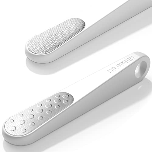 MR.GREEN Lime à Pied Double Face, Outil de Pédicure Professionnel en Acier Inoxydable, élimine les Callosités de la Peau Morte Outil de Soin des Pieds (Orange)