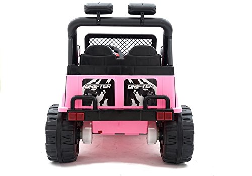 BSD Elektro Kinderauto Elektrisch Ride On Kinderfahrzeug Elektroauto Fernbedienung - Raptor 2-Sitzer - Rosa – Bild 6
