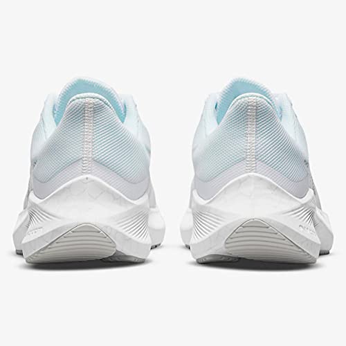 Nike Winflo 8 Cw3421-104 Tênis de corrida feminino casual, Branco/prata metálica/platina pura, 5.5