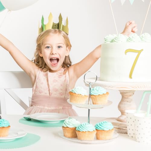 Capiant J367 2 Sets 0~9 Numbers Happy Birthday Cake Toppers, Large Acrylic Cake Numbers Toppers, Diy Cupcake Toppers thumb #2