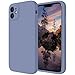 iPhone 6 günstig Kaufen-Cordking Entworfen für iPhone 11 Hülle, Silikon [eckige Kanten] & [Kameraschutz] Verbesserte Handyhülle mit weichem, kratzfestem Mikrofaserfutter, 6,1 Zoll, Lavendelgrau