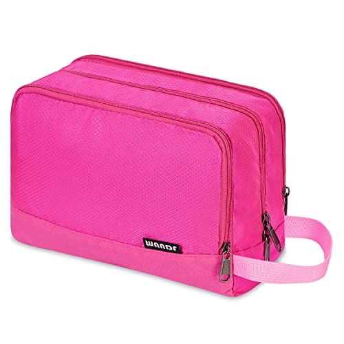 WANDF Neceser Mochila para Hombre Neceser para Cosméticos para Mujer Neceser para Hombres y Mujeres (Pure Pink)
