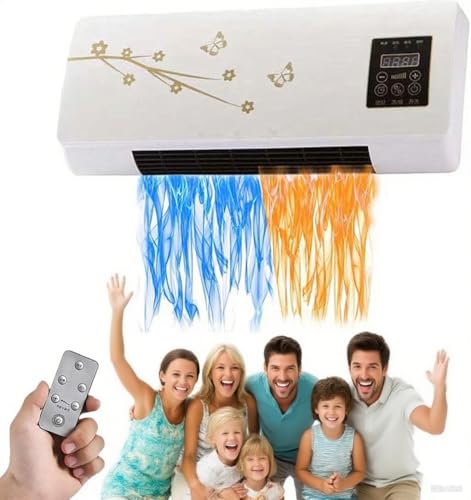 2025 New Climafy, split air conditioner, Climafy Portable AirConditioner, mini wall-mounted air conditioner, Whisper-Quiet Operation for Home and Office Use (Golden flower)