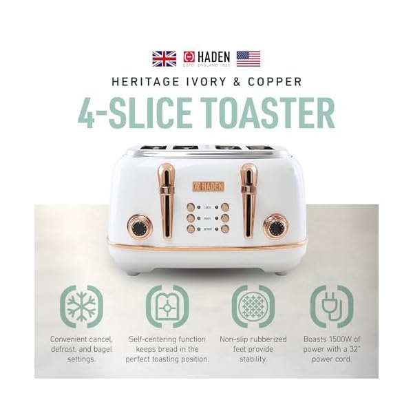   Haden-Heritage-4-Slice-Wide-Slot-Stainless-Steel-Toaster-with-Adjustable-Browning-Control-Non-Slip-Feet-Ivory-Copper