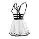 LittleForBig Overall Spielanzug-Bondage Bunny Overall Rock Schwarz XXXXL