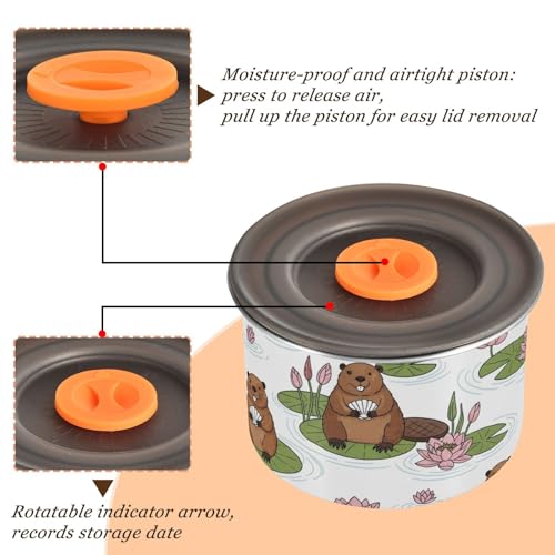 Contenedor para café de acero inoxidable con tapa hermética 900 ml miniatura 3