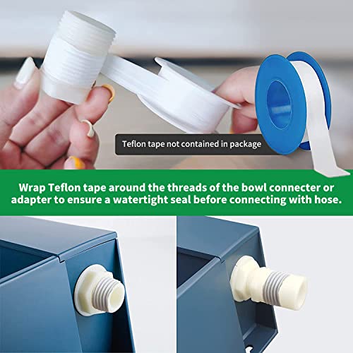 Petleso Automatic Dog Waterer, Automatic Dog Water Bowl For Cats Dogs Birds Goats Outdoor Small Animals, Blue 2L #TOP2