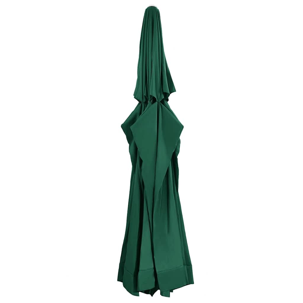 Sonnenschirm Ersatzbezug Grün 515 cm für 500-503 cm Schirme Bespannung aus Polyester Dachabdeckung Schutzhülle für Sonnenschirme