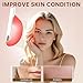 VYM Red Light Therapy for Face: Super Lightweight 292 LEDs High-Energy Red Light Therapy Mask Infrared LED Face Mask Light Therapy at Home Travel 2mm Thickness - White