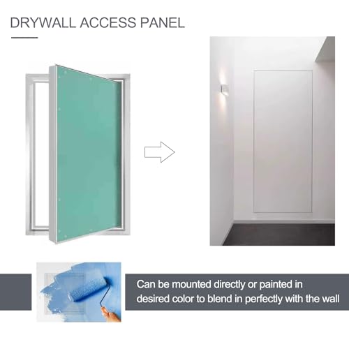Puerta de acceso para inspección de desván de 60x60 cm blanca 6