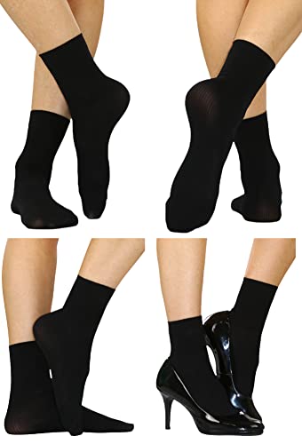 Image of ToBeInStyle Women's Pack of 6 or 12 Fashion Printed Crew Socks