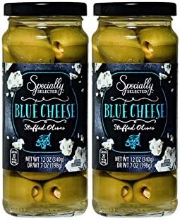 Aceitunas rellenas de queso azul especialmente seleccionadas 2 unidades 7 oz