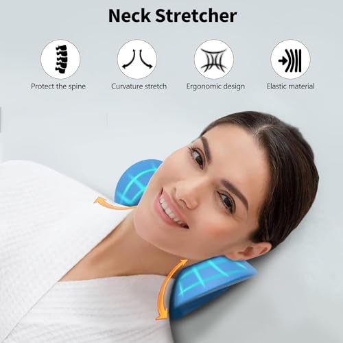 Image of Neck and Shoulder Relxer, Cervical Traction Device for Cervical Pain Relief and Cervical Spine Alignment, Chiropractic Pillow Neck Rest Pillow