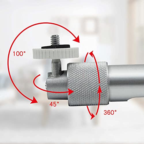 zalati Projector Mount Bracket Universal Hanger Stand Extendable Wall Ceiling Monitoring Telescopic Support Aluminum Alloy Solid Construction - Image 2