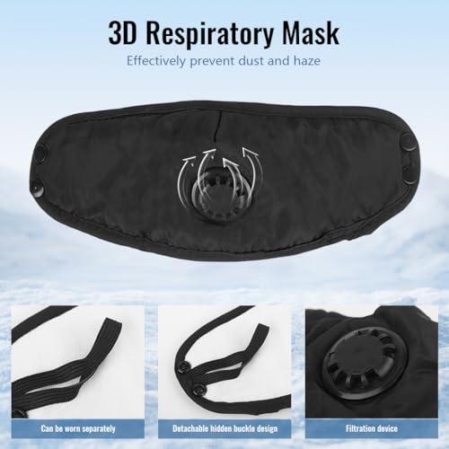 Image of SANNIDHI Winter Cap for Women Men Windproof Balaclava Ski Thermal Hat | Full Face Coverage, Ear and Neck Protection, Plush Lining, Wind Blocking, Flexible Fit for Cycling Hiking Skiing, Easy Care
