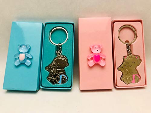 Llaveros GRABADOS para bautizo de niña o niño (pack 10 unidades) regalos detalles PERSONALIZADOS para invitados