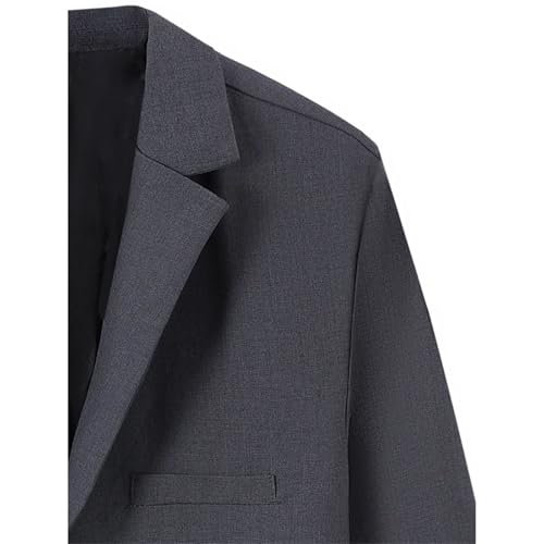 Men's casual fashion suit jacket mature and stable temperament turn-down collar business casual suit4