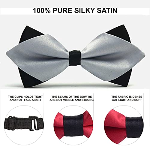 Image of Tuxedo Neck bow tie for Infants,Kids,Toddlers, Boys,Men - Hand sewn & Handcrafted