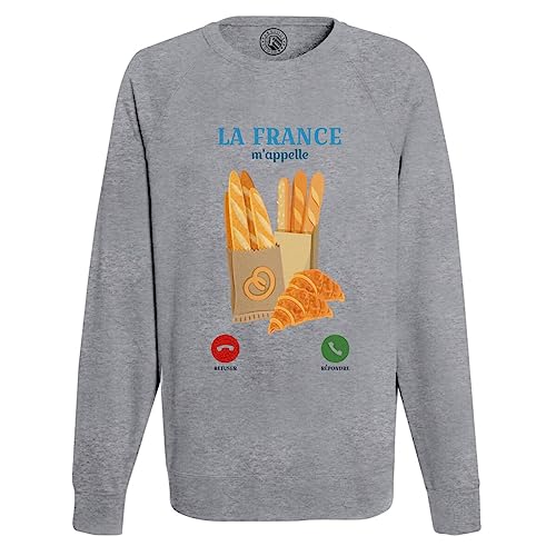 Sweat Shirt Homme La France m'appelle pull humour pour passionnés de culture française
