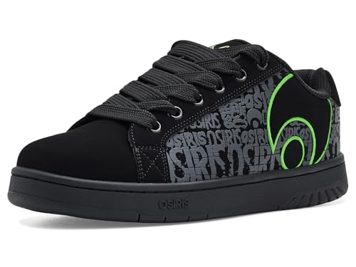 Osiris Mens Troma Alt Black/Black/Green 7.5 Medium