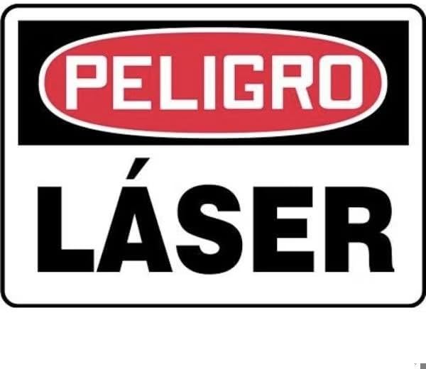 Radiation & Laser Sign, 10 in H x 14 in W, Accu-Shield, Mfr: SHMRAD025XP-A