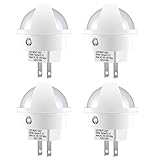 Kohree Automatic Plug-in LED Night Light Lamp with Dusk to Dawn Sensor (White, 2 Pack)